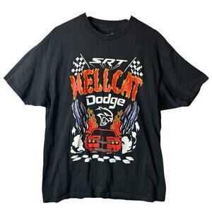 Dodge Hellcat Graphic T-Shirt Womens XL SRT Limited Edition collaboration Grunge